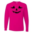 thumbnail image 1 of Inktastic Jack-o-lantern Face with Eyelashes Long Sleeve T-Shirt, 1 of 5
