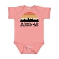 thumbnail image 1 of Inktastic Jackson Mississippi Skyline Retro Boys or Girls Baby Bodysuit, 1 of 5