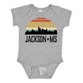 thumbnail image 1 of Inktastic Jackson Mississippi Skyline Retro Boys or Girls Baby Bodysuit, 1 of 5