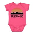 thumbnail image 1 of Inktastic Jackson Mississippi Skyline Retro Boys or Girls Baby Bodysuit, 1 of 5