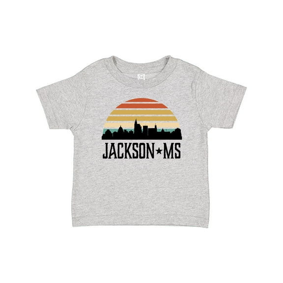 Inktastic Jackson Mississippi Skyline Retro Boys or Girls Baby T-Shirt