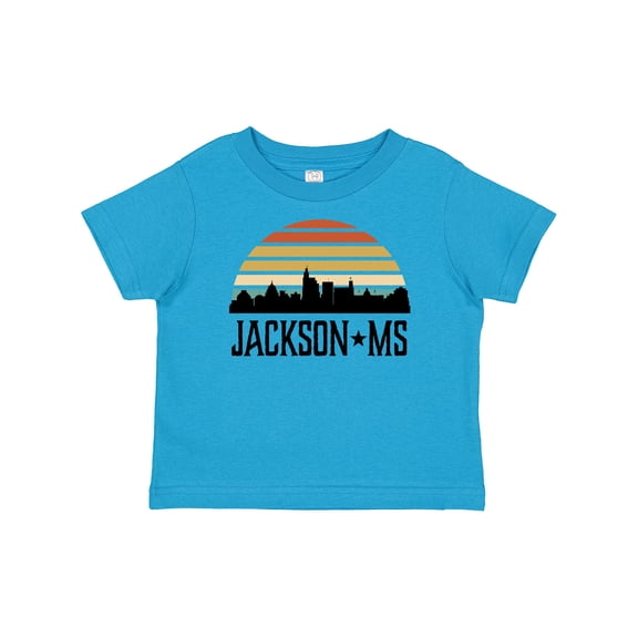 Inktastic Jackson Mississippi Skyline Retro Boys or Girls Baby T-Shirt