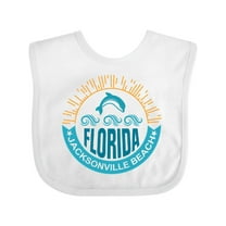 Inktastic Jacksonville Beach Florida Matching Boys or Girls Baby Bib