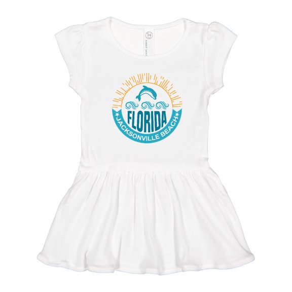 Inktastic Jacksonville Beach Florida Matching Girls Toddler Dress