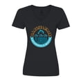 thumbnail image 1 of Inktastic Jacksonville Beach Florida Matching Women's V-Neck T-Shirt, 1 of 5