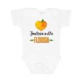thumbnail image 1 of Inktastic Jacksonville Florida Orange in Heart Boys or Girls Baby Bodysuit, 1 of 5