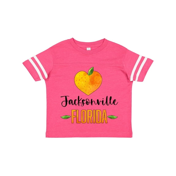 Inktastic Jacksonville Florida Orange in Heart Boys or Girls Toddler T-Shirt