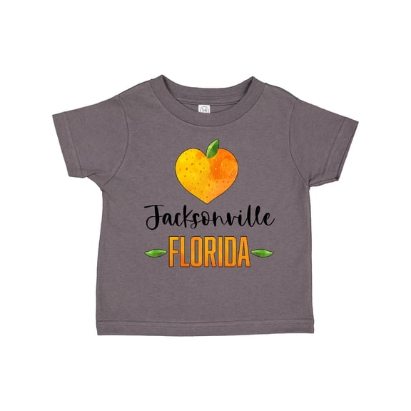 Inktastic Jacksonville Florida Orange in Heart Boys or Girls Toddler T-Shirt