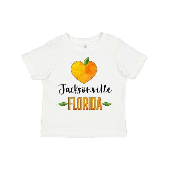 Inktastic Jacksonville Florida Orange in Heart Boys or Girls Toddler T-Shirt