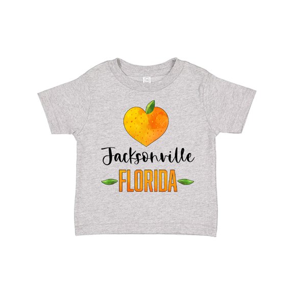 Inktastic Jacksonville Florida Orange in Heart Boys or Girls Toddler T-Shirt