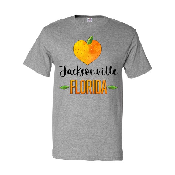 Inktastic Jacksonville Florida Orange in Heart T-Shirt