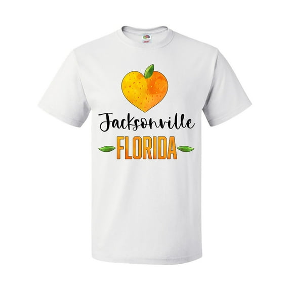 Inktastic Jacksonville Florida Orange in Heart T-Shirt