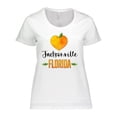 thumbnail image 1 of Inktastic Jacksonville Florida Orange in Heart Women's Plus Size T-Shirt, 1 of 5