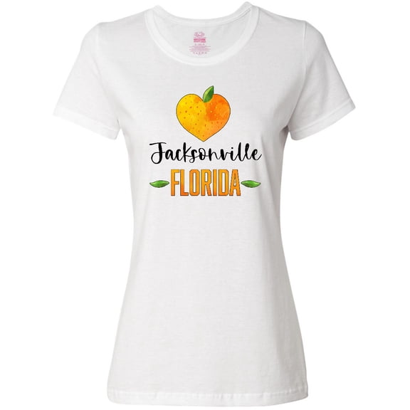 Inktastic Jacksonville Florida Orange in Heart Women's T-Shirt