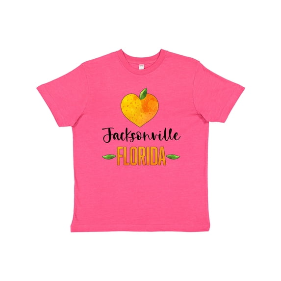 Inktastic Jacksonville Florida Orange in Heart Youth T-Shirt