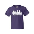 thumbnail image 1 of Inktastic Jacksonville Skyline Grunge Youth T-Shirt, 1 of 5