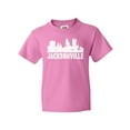 thumbnail image 1 of Inktastic Jacksonville Skyline Grunge Youth T-Shirt, 1 of 5