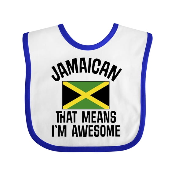 Inktastic Jamaica Awesome Jamaican Boys or Girls Baby Bib