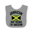 thumbnail image 1 of Inktastic Jamaica Awesome Jamaican Boys or Girls Baby Bib, 1 of 4