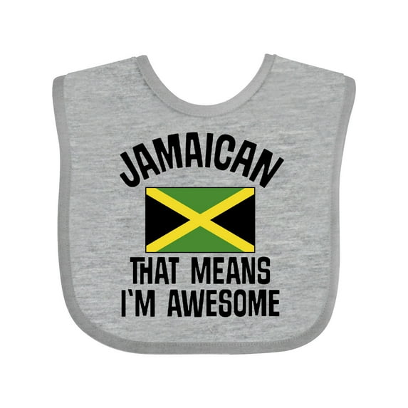 Inktastic Jamaica Awesome Jamaican Boys or Girls Baby Bib