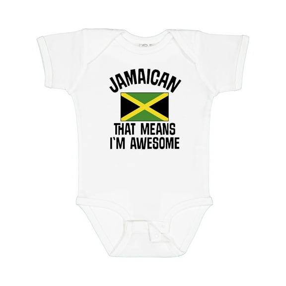 Inktastic Jamaica Awesome Jamaican Boys or Girls Baby Bodysuit