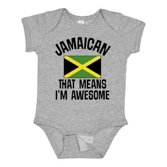 Inktastic Jamaica Awesome Jamaican Boys or Girls Baby Bodysuit
