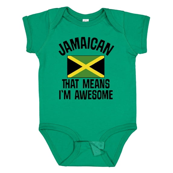 Inktastic Jamaica Awesome Jamaican Boys or Girls Baby Bodysuit