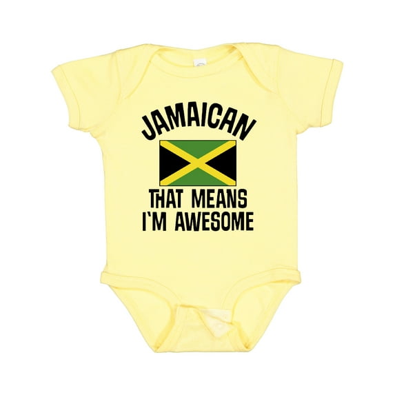 Inktastic Jamaica Awesome Jamaican Boys or Girls Baby Bodysuit