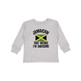thumbnail image 1 of Inktastic Jamaica Awesome Jamaican Boys or Girls Long Sleeve Toddler T-Shirt, 1 of 5