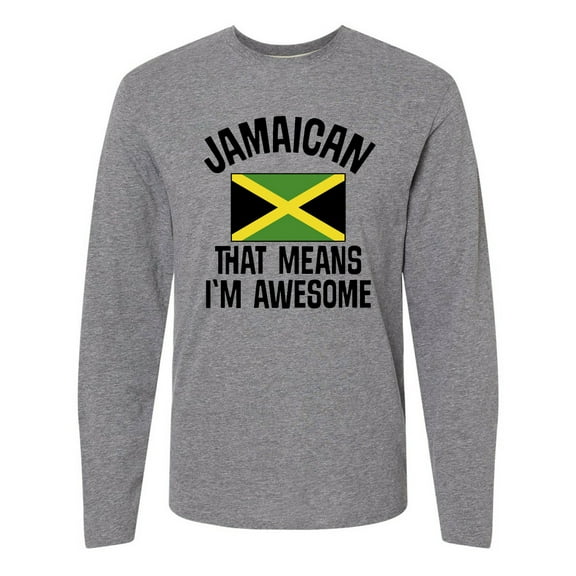 Inktastic Jamaica Awesome Jamaican Long Sleeve T-Shirt