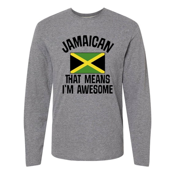 Inktastic Jamaica Awesome Jamaican Long Sleeve T-Shirt