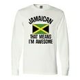 thumbnail image 1 of Inktastic Jamaica Awesome Jamaican Long Sleeve T-Shirt, 1 of 5