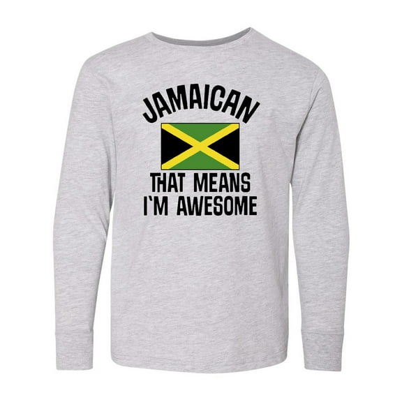 Inktastic Jamaica Awesome Jamaican Long Sleeve Youth T-Shirt