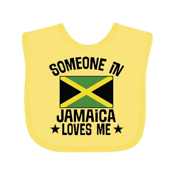 Inktastic Jamaican Vacation Someone in Jamaica Loves Me Boys or Girls Baby Bib