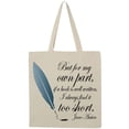 thumbnail image 1 of Inktastic Jane Austen Book Quote Tote Bag, 1 of 5