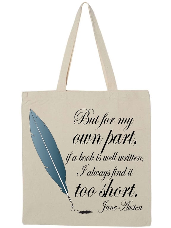 Jane Austen Book Quote Tote Bag