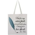 thumbnail image 1 of Inktastic Jane Austen Book Quote Tote Bag, 1 of 4