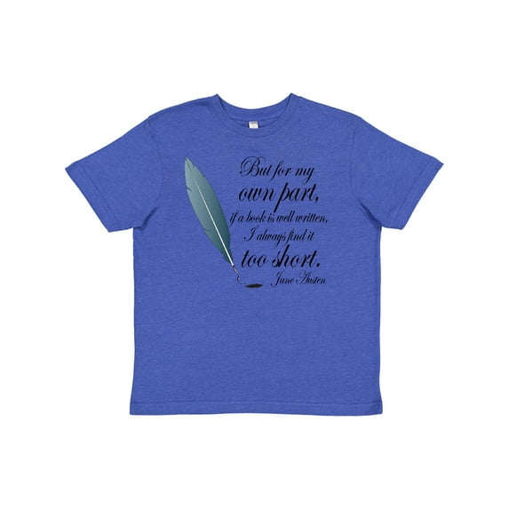 Inktastic Jane Austen Book Quote Youth T-Shirt