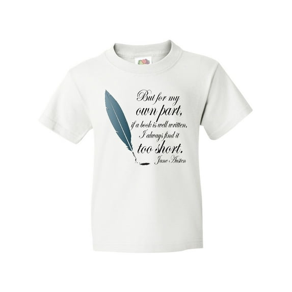 Inktastic Jane Austen Book Quote Youth T-Shirt