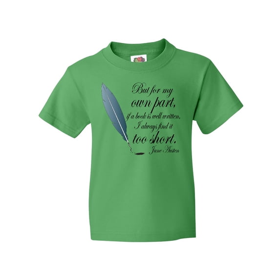 Inktastic Jane Austen Book Quote Youth T-Shirt