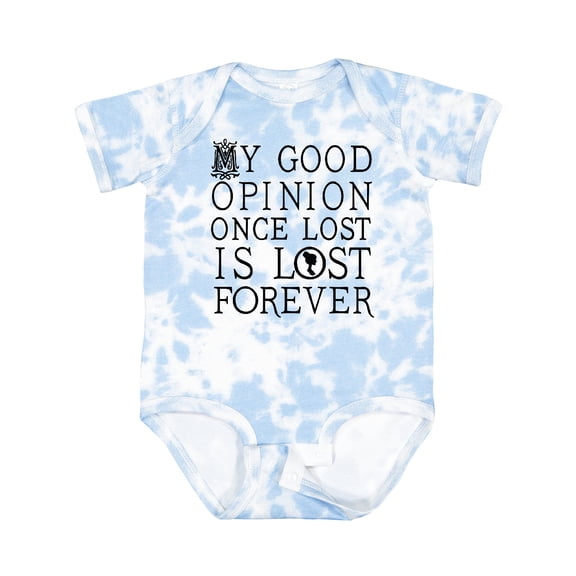Inktastic Jane Austen Good Opinion Quote Girls Baby Bodysuit