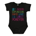 thumbnail image 1 of Inktastic Jane Austen Good Opinion Quote Girls Baby Bodysuit, 1 of 5