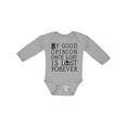 thumbnail image 1 of Inktastic Jane Austen Good Opinion Quote Girls Long Sleeve Baby Bodysuit, 1 of 5