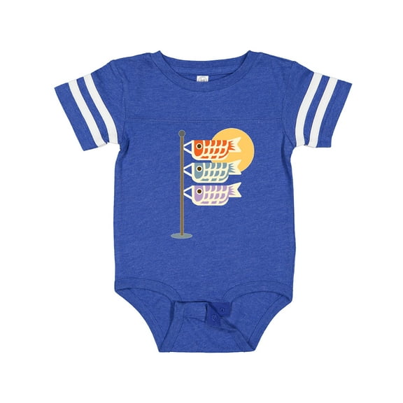 Inktastic Japanese Carp Fish Flags Boys or Girls Baby Bodysuit