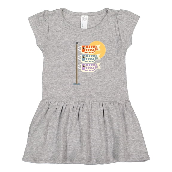 Inktastic Japanese Carp Fish Flags Girls Toddler Dress