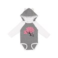 thumbnail image 1 of Inktastic Japanese Cherry Tree Kitty Cat Girls Long Sleeve Baby Bodysuit, 1 of 5