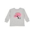 thumbnail image 1 of Inktastic Japanese Cherry Tree Kitty Cat Girls Long Sleeve Toddler T-Shirt, 1 of 5