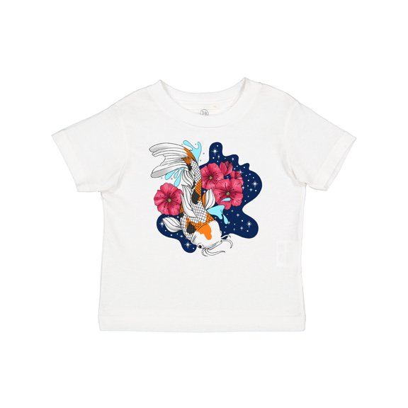 Inktastic Japanese Koi Fish Pond with Stars Boys or Girls Baby T-Shirt