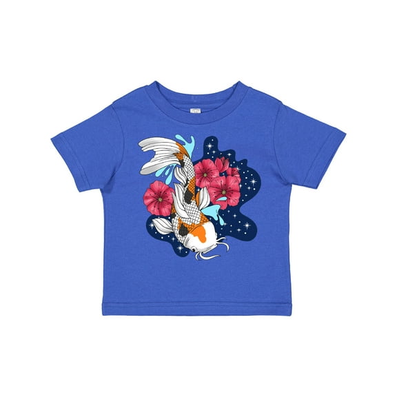 Inktastic Japanese Koi Fish Pond with Stars Boys or Girls Toddler T-Shirt