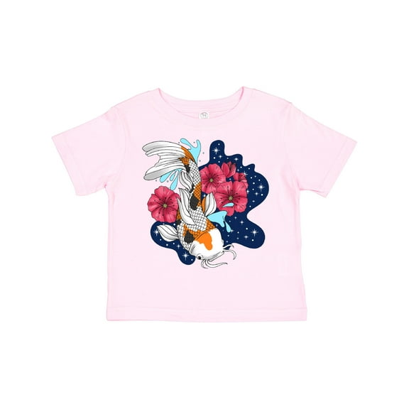 Inktastic Japanese Koi Fish Pond with Stars Boys or Girls Toddler T-Shirt